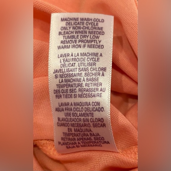 Splendid Woman’s Zip Top Shirt Pink/Peach Size Large NWOT - Picture 6 of 7